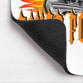 バイクもしくは自転車に乗る人 マウスパッド (コーナー)