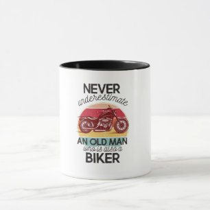 バイクもしくは自転車に乗る人 マグカップ