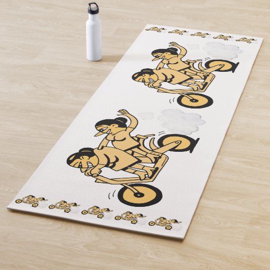 バイクもしくは自転車に乗る人。頑張れ。 ヨガマット (インサイチュ)