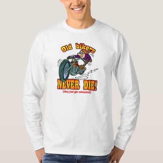 バイクもしくは自転車に乗る人 Tシャツ (正面)