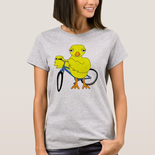 バイクもしくは自転車に乗る人 Tシャツ (正面)