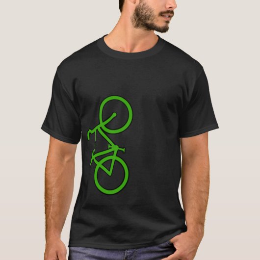バイクもしくは自転車に乗る人 Tシャツ (正面)