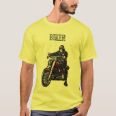バイクもしくは自転車に乗る人 Tシャツ (正面)