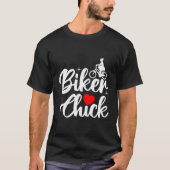 バイクもしくは自転車に乗る人 Tシャツ (正面)