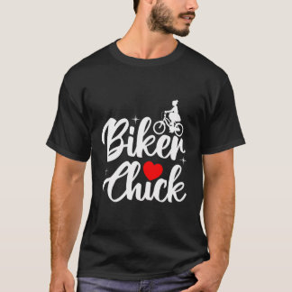 バイクもしくは自転車に乗る人 Tシャツ