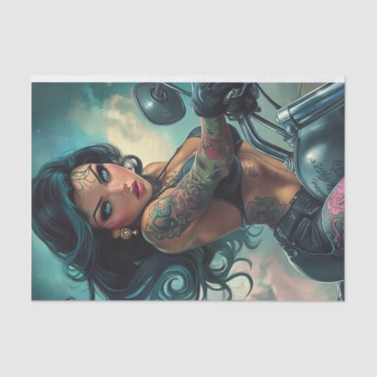 バイクもしくは自転車に乗る人Babe12第3版 薄葉紙 (正面)