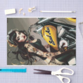 バイクもしくは自転車に乗る人Babe2 Bad to the Bone Edition 薄葉紙 (クラフト)