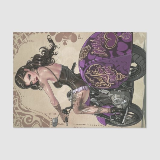 バイクもしくは自転車に乗る人Babe3 Bad to the Bone Edition 薄葉紙 (正面)