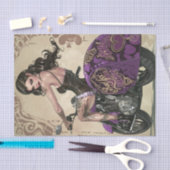 バイクもしくは自転車に乗る人Babe3 Bad to the Bone Edition 薄葉紙 (クラフト)