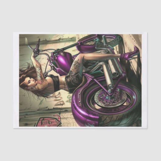 バイクもしくは自転車に乗る人Babe4 Bad to the Bone Edition 薄葉紙 (正面)