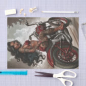 バイクもしくは自転車に乗る人Babe7 Bad to the Bone Edition 薄葉紙 (クラフト)