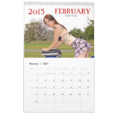 バイクもしくは自転車に乗る人Babe 2015カレンダー カレンダー (2月 2027)
