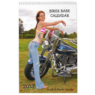 バイクもしくは自転車に乗る人Babe 2015カレンダー カレンダー