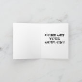 バイクもしくは自転車に乗る人BASH招待状 招待状 (内部)