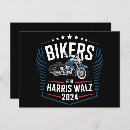 バイクもしくは自転車に乗る人Harris Walz 2024 Harris Waltz 2024 ポストカード (正面/裏面)