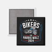 バイクもしくは自転車に乗る人Harris Walz 2024 Harris Waltz 2024 マグネット (正面/裏面)