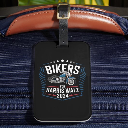 バイクもしくは自転車に乗る人Harris Walz 2024 Harris Waltz 2024 ラゲッジタグ (正面インサイチュ2)