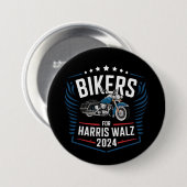 バイクもしくは自転車に乗る人Harris Walz 2024 Harris Waltz 2024 缶バッジ (正面&裏面)