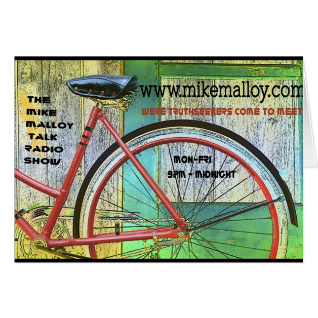 バイクもしくは自転車に乗る人TRUTHSEEKERカード (正面横)