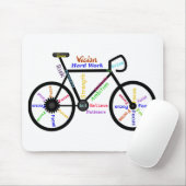バイクやる気を起こさせる、サイクル、サイクリング、スポーツ用語 マウスパッド (マウス)