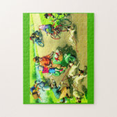 バイクやバイクで猫を飼う ジグソーパズル (縦)