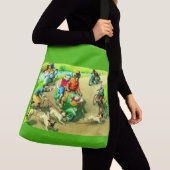 バイクや自転車で猫をメインザーする クロスボディバッグ (クローズアップ)