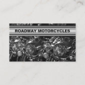 バイクをテーマにしたクールなビジネスカード 名刺 (正面)