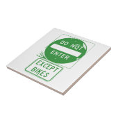 バイクを除いて入らないで下さい タイル (側面)