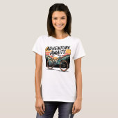 バイクアドベンチャー待ち Tシャツ (正面フル)