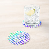 バイクアンドフラワー紙コースター ラウンドペーパーコースター (インサイチュ)