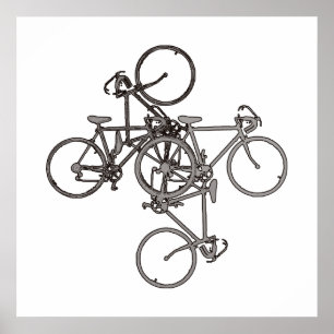 バイクアートクールのポスターインスパイア自転車 ポスター