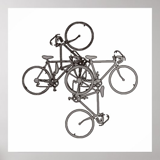 バイクアートクールのポスターインスパイア自転車 ポスター (正面)