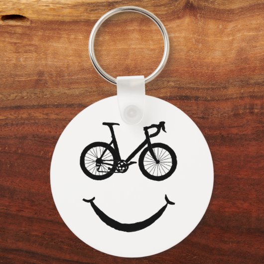 バイクアートライディング自転車クリップアートサイクリングクリップアート キーホルダー (正面)