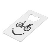 バイクアートライディング自転車クリップアートサイクリングクリップアート クレジットカード栓抜き (正面アングル)