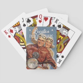 バイクウィーク走トランプのポーカーヴィンテージルックカップルタウン名 トランプ