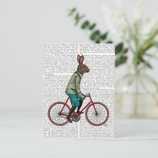 バイクウサギ2 ポストカード (スタンド正面)