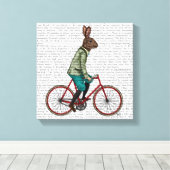 バイクウサギ キャンバスプリント (インサイチュ (ウッドフロア))