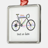 バイクカスタムサイクやる気を起こさせるファン用のキーワード メタルオーナメント (左)