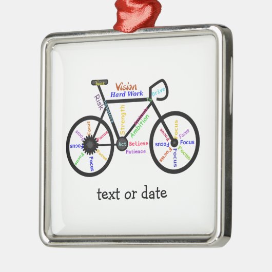 バイクカスタムサイクやる気を起こさせるファン用のキーワード メタルオーナメント (左)