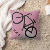 バイクカスタムシパーソナライズされたャンのモノグラムイニシャル クッション (ブランケット)