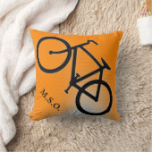 バイクカスタムシパーソナライズされたャンのモノグラムイニシャル クッション (ブランケット)