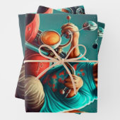 バイクカッコいい抱き枕を運転する犬 ラッピングペーパーシート (インサイチュ)