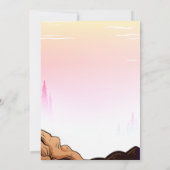 バイクキッズのダートスタントバイク誕生日パーティーカード 招待状 (裏面)