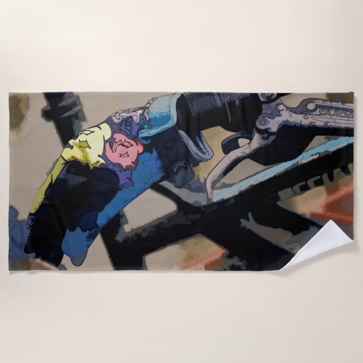 バイクギア – マウンテンバイクグローブ ビーチタオル (正面)