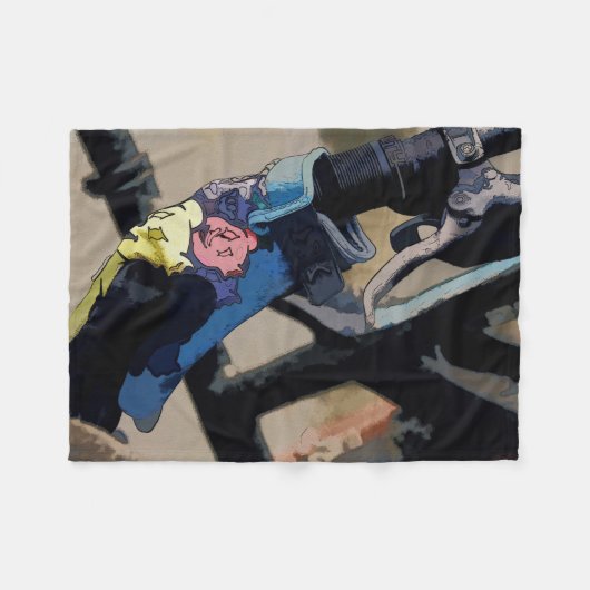 バイクギア – マウンテンバイクグローブ フリースブランケット (正面(横))