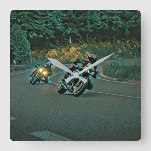 バイクギフト スクエア壁時計 (正面)