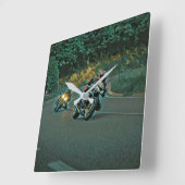 バイクギフト スクエア壁時計 (傾斜)