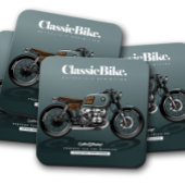 バイククラシックコースター |オートバイコースターセット ガラスコースター