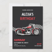 バイククラシック誕生日 招待状 (正面)