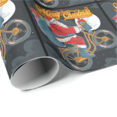 バイククリスマスホリデー ラッピングペーパー (ロールコーナー)